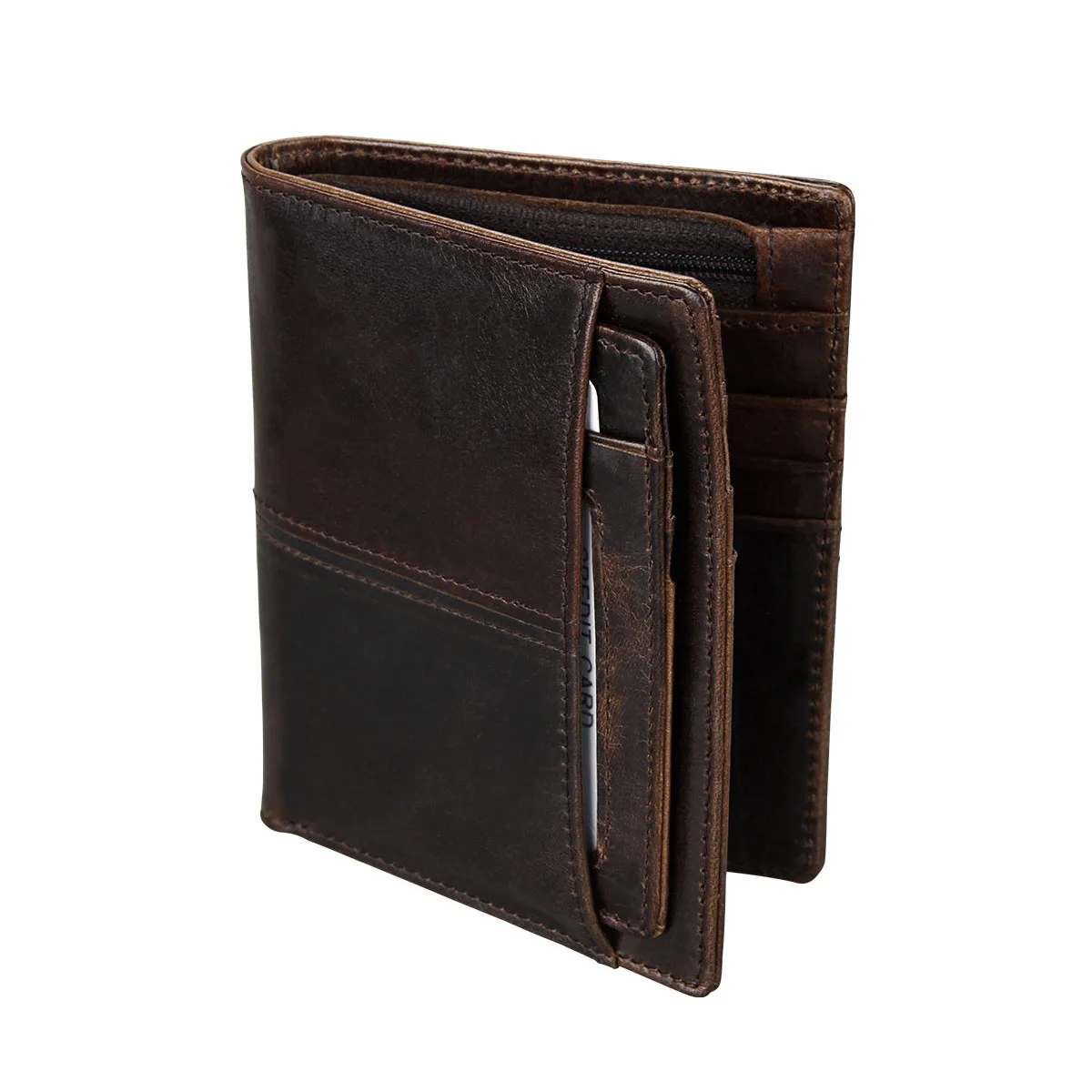 

Mens Wallet Genuine Leather Luxury Detachable Driver's License Holder Vintage Casual Men Wallets Coin Pocket Card Wallet for Men
