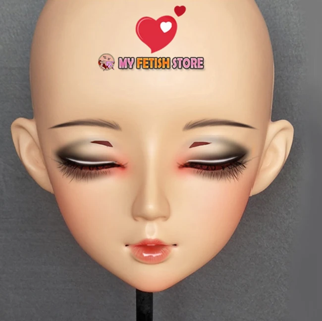 (Mian 01) Женская милая полимерная полуголовная маска кигуруми BJD маскарадная