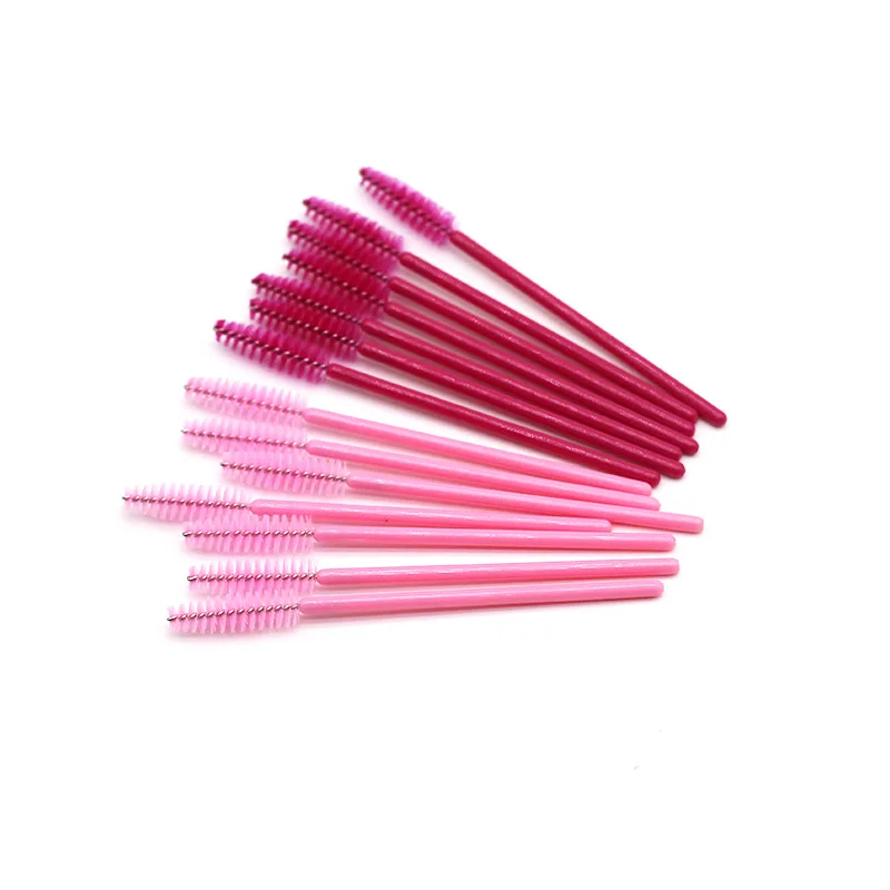 

qbeka 50PCS Disposable Micro Eyelash Brushes Mascara Wands Applicator Eyelash Applicator Spoolers Makeup Brush Tool Cosmetic