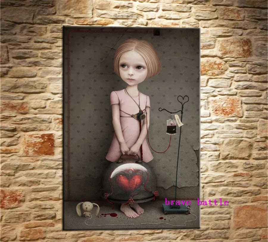 

Mark Ryden Childish Strange Dark World Canvas Painting Living Room Bedroom Home Decor Modern Mural Art Oil Painting #088