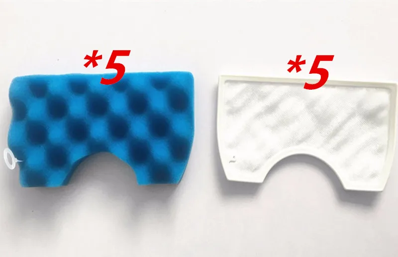 

5 set Robot Vacuum Cleaner Parts HEPA Filter for samsung VCA -VM 45P VM 45P SC43 - 47 SC43 SC47 series