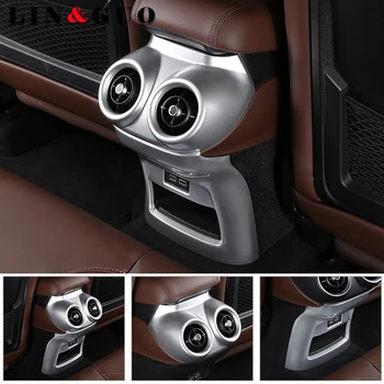 

New For Alfa Romeo Giulia 2017 ABS Chrome Rear Row Air Conditioning Vent Outlet Cover