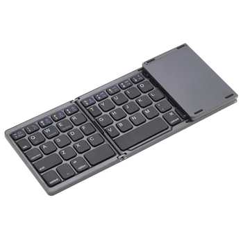 

Portable Mini Foldable Folding Bluetooth Wireless Keyboard with Touchpad for iPhone 6s/iPad Pro/MacBook Smart Phone Tablet PC
