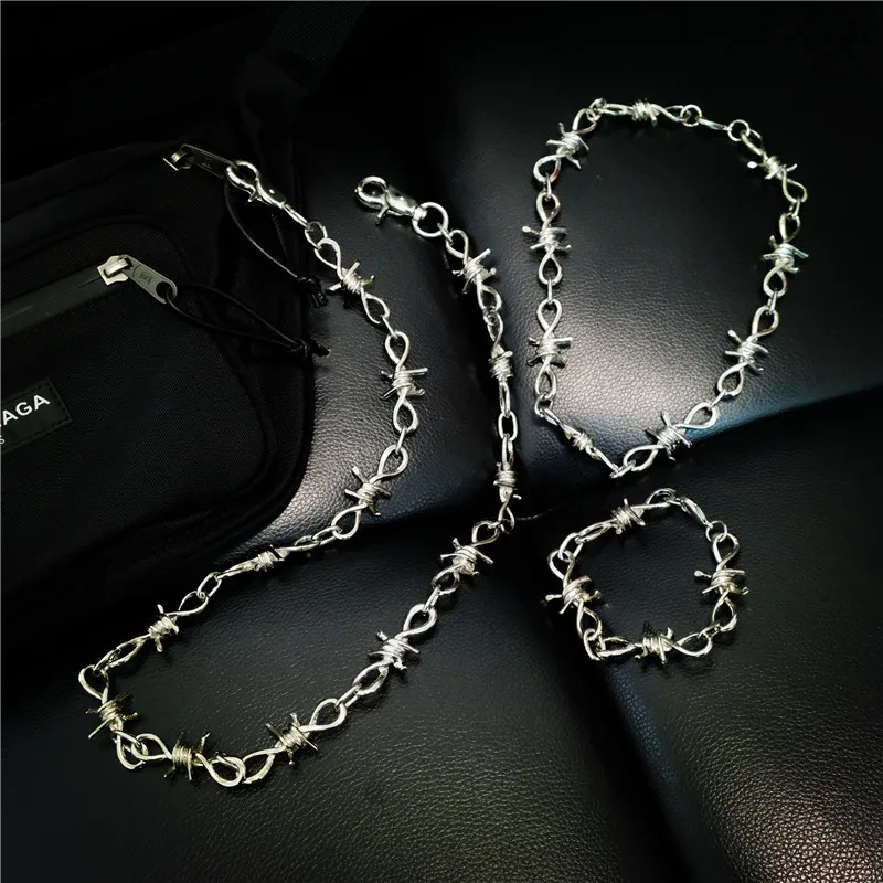 

Thorns iron pants chain men and women clavicle choker cool hip hop pants chain hot sale