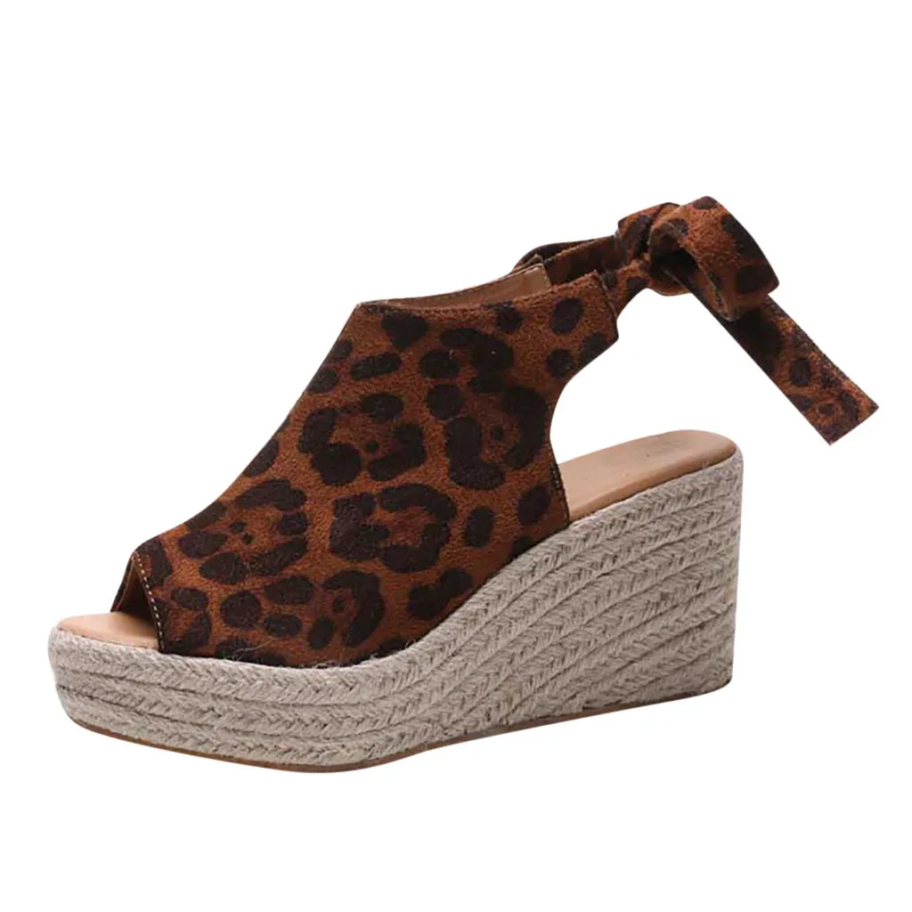 

Women's Fashion Sandals Wedge Sandals Large Size Sandals Solid Color Sandals Peep Toe British Wind Wedge Heel for travel Apr 30