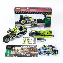 Stunt Racer детская маленькая вставка из частиц строительный блок развивающая игрушка оттягивающая подвижная машина игрушки для детей