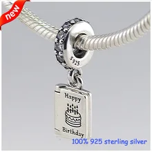 DIY Браслеты на день рождения серебряные подвески с прозрачными CZ новые серебряные бусины 925 пробы DIY ювелирные изделия оптом 09264