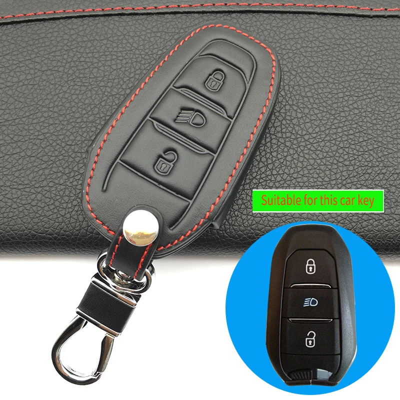 Для Peugeot 3008 308 508 408 RCZ ключи для Citroen C4L C5 C3 CACTUS C6 C8 брелок из натуральной кожи чехол
