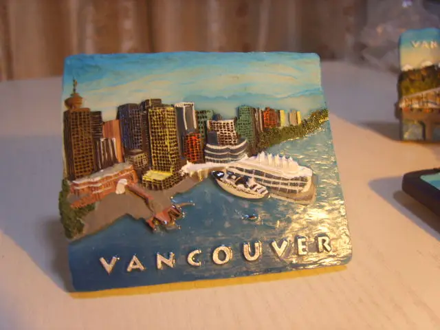 Large VANCOUVER Canada TOURIST FRIDGE MAGNET Large VANCOUVER Canada TOURIST FRIDGE MAGNET
