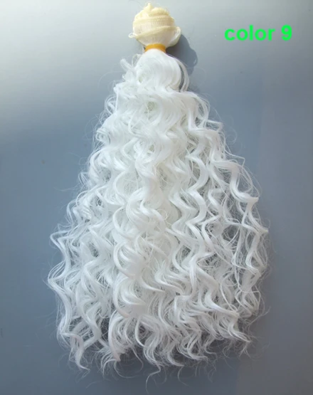 25cm small curly thick doll hair 1/3 1/4 1/6 BJD extension SD OD BJD doll wigs diy 10