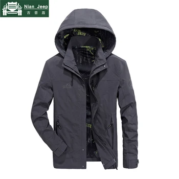 

2020 Windproof Jacket Men AFS JEEP Brand Spring Autumn Outwear Mens Military Jackets veste homme Casual Hooded Collar Size M-4XL