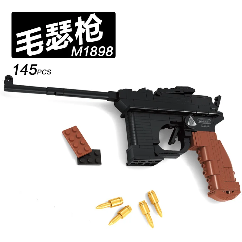 Mausers модель оружия строительные блоки 145 шт набор блоков DIY игрушки для детей