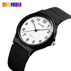 SKMEI простой силиконовые часы женские Повседневное кварцевые часы для девочек Элитный бренд женские часы водонепроницаемые часы женские