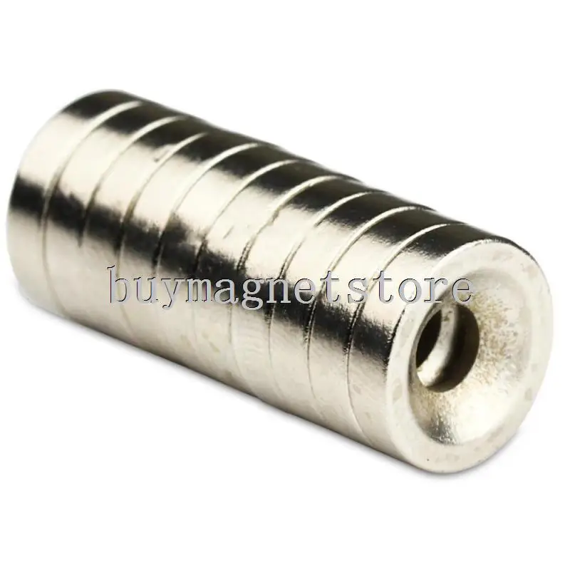 20PCS Super Strong Round Neodymium Countersunk Ring Magnets 12 mm x 3 Hole: Rare Earth N35 ndfeb m | Обустройство дома