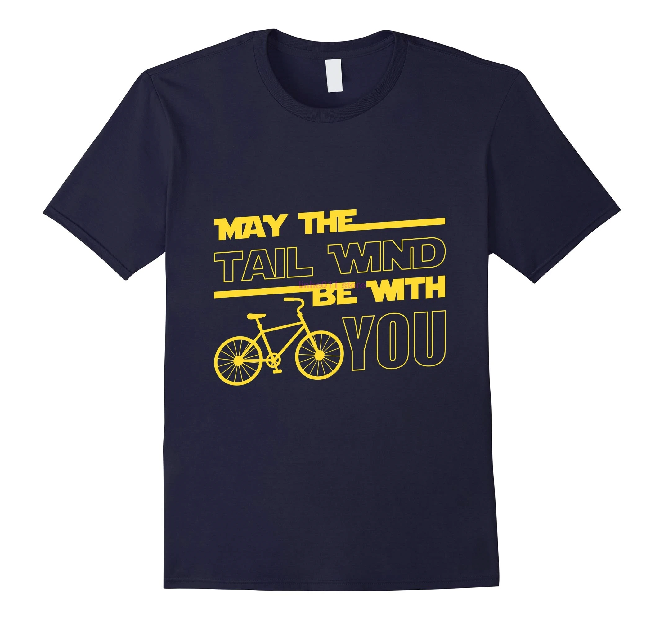 

new men shirt May the Tailwind Be with You Fun Strava Bike Cycling T Shirt