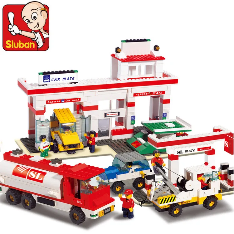 

Sluban Building Blocks Compatible with Lego B2900 727P Models Building Kits Blocks Toys Hobbies For Chlidren