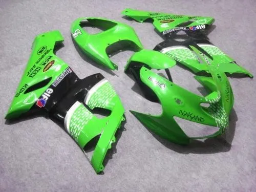 Комплект обтекателей для мотоцикла KAWASAKI Ninja ZX6R 05 06 636 2005 2006 Расширенный Зеленый