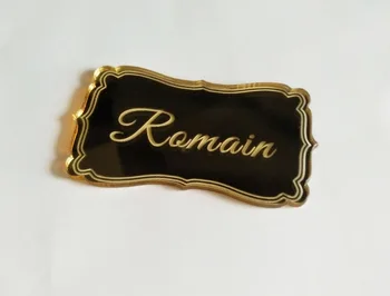

Customized Laser Cut Names Table Place Card Setting Gold Acrylic Tag Personalized Name Party Favor Decor