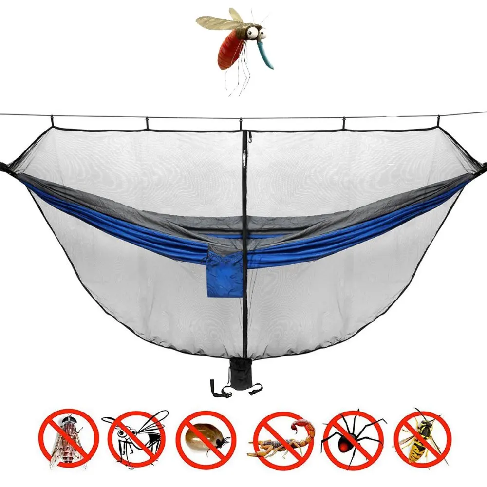 

Dropshipping Portable Hammock Mosquito net Camping Survival Garden Hunting Leisure Hamac Travel Double Person Hamak