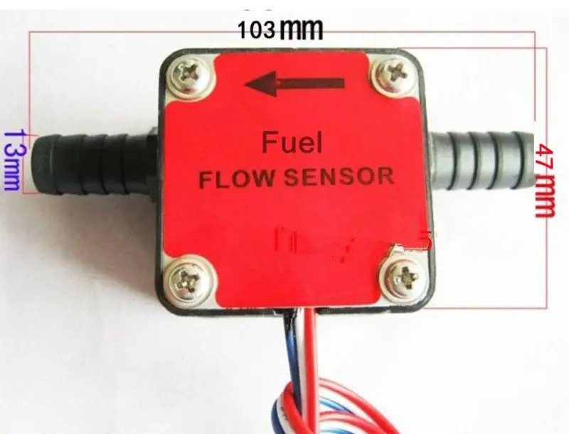

13mm Liquid Fuel Oil Flow Meter Counter diesel gasoline Gear flow sensor dc 3-12V