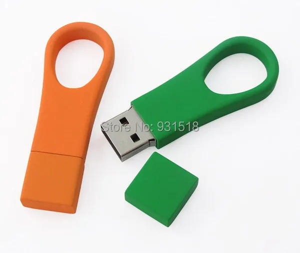 Real capacity Metal ring USB Flash Drives pen drive pass H2testw 4GB