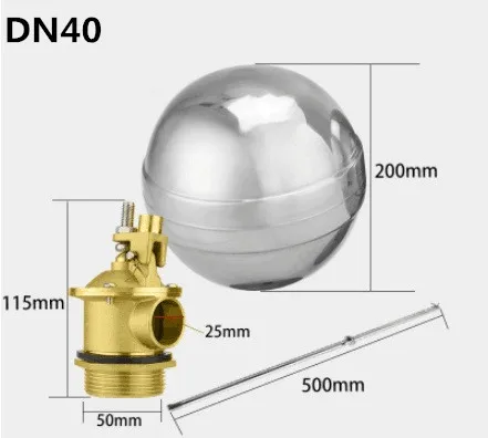 Большой поток плавающий шаровой клапан бойлер для холодной и горячей воды регулятор уровня воды из нержавеющей стали