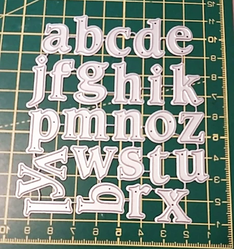 

A-Z Uppercase Alphabet Scrapbook Metal Cutting Dies Lowercase Letter Scrapbooking Cut Dies DIY Decor Stencil Craft