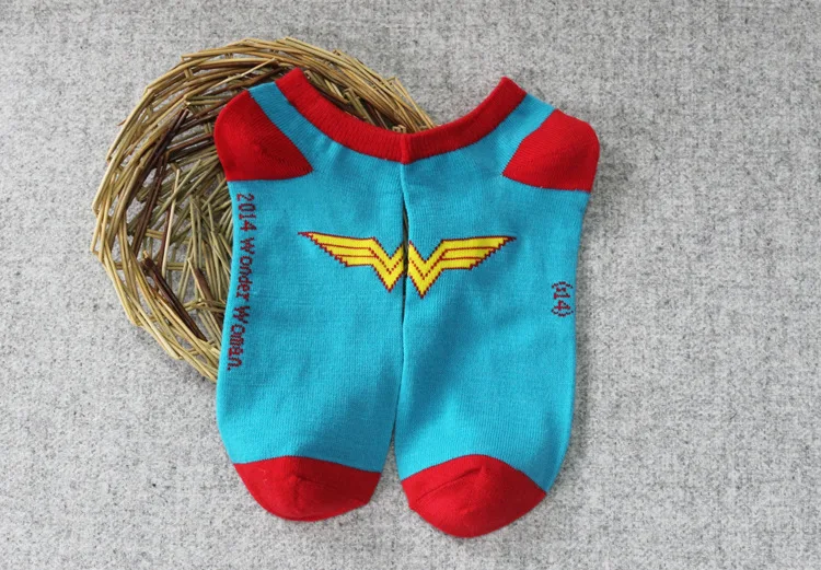 Носки с символикой аниме Cos, Супермен, Бэтмен, короткий тонкий носок, аксессуары для косплея, хлопковые Дышащие носки для детей и взрослых, Прямая поставка