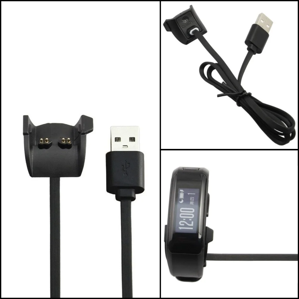 Data Sync Charging Dock Clip Charger for Garmin Vivosmart HR+ Activity