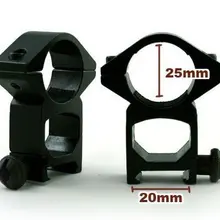 2 шт. 25 мм высокопрофильное крепление для Вивера подходит для всех 20 мм 1 дюймов рельсовый прицел Крепление