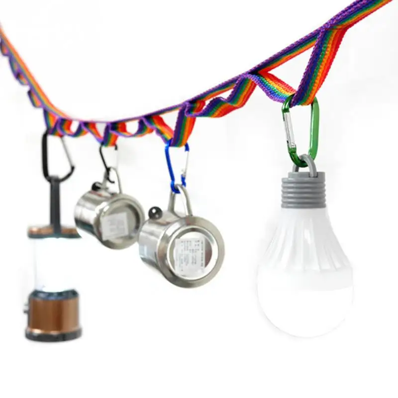 

New Design Colorful Multifunction Nylon Washing Clothes Line Rope Lanyard tent sling Clothesline String Hangers & Racks 1.8M