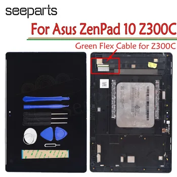 

100% Tested 10.1" For Asus ZenPad 10 Z300C LCD Display Touch Screen Digitizer Assembly With Frame Replacement For Asus Z300C LCD