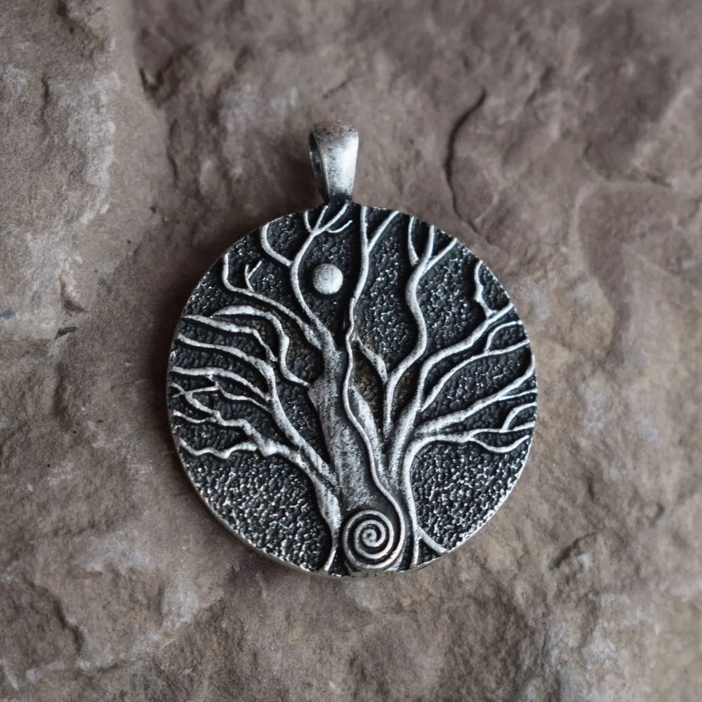 SanLan wicca Spirit Tree of life necklace sun jewelry