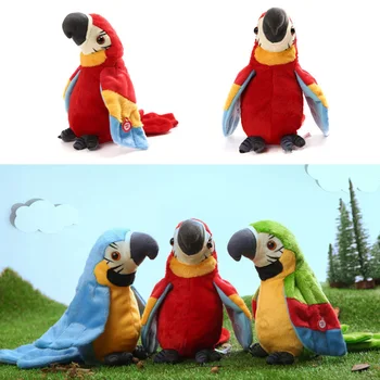 

Electric Talking Parrot Pet Plush Toy Learn To Speak Record Educational Animal Children Stuffed Toys Gift