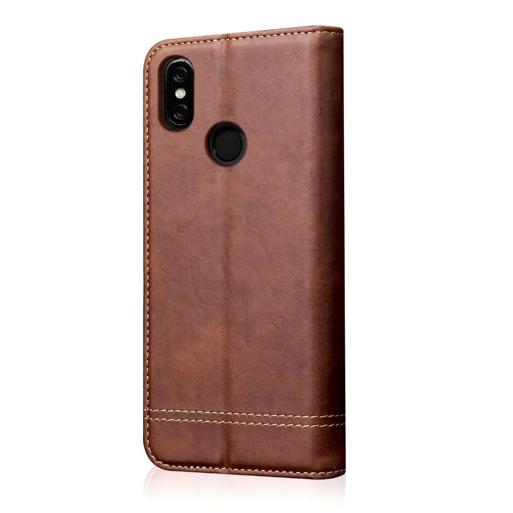 Для Xiaomi Redmi Note 6 Pro Чехол Винтаж вьетнамки из натуральной кожи чехол для Xiaomi Redmi Note 6 Pro Глобальный Версия ретро Бумажник Обложка