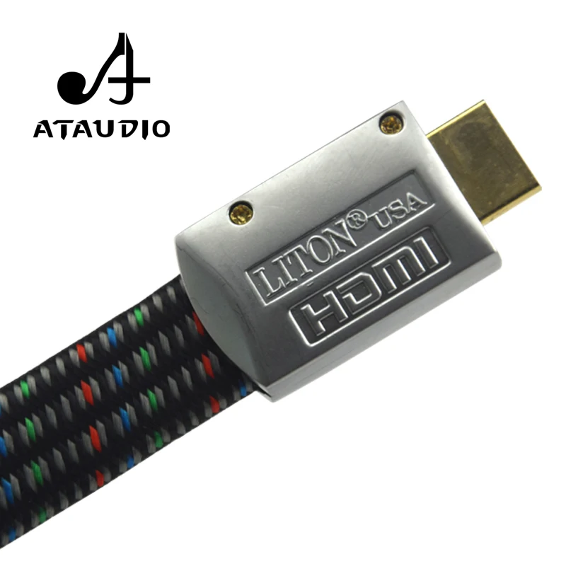 ATAUDIO Hifi HDMI кабель из чистой меди Liton Hi-end HDMI 1,4 аудио кабель