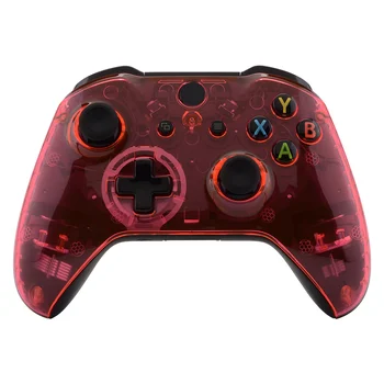 

Transparent Crystal Clear Pink Faceplate Front Housing Shell Replacement Kit for Xbox One S & Xbox One X Controller - SXOFM08G