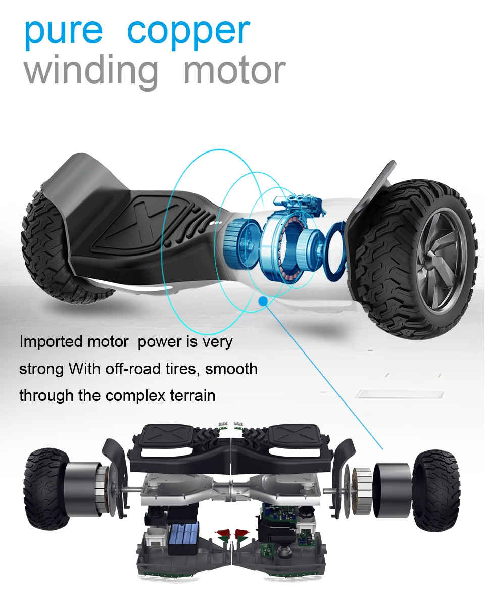 Electric Scooters 8.5 Inch Skateboard Bluetooth RemoteApp Control Electric Skateboard Gyroscope Two Wheels Electric Overboard (2)