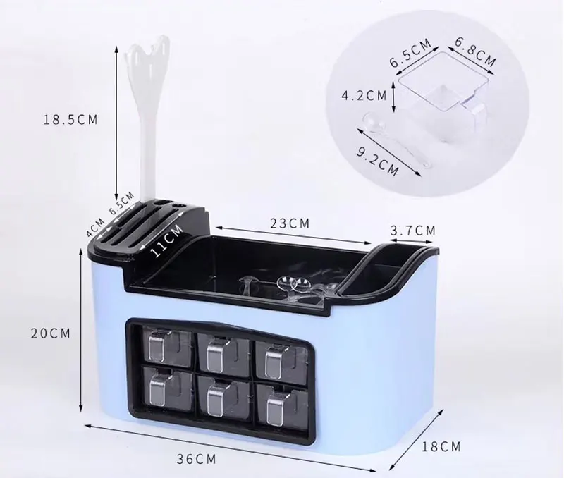 1 шт. приправа специй ящик для хранения пластик многофункциональный кухонный инструмент Органайзер полка для приправ Бытовая полка нулевой отходов