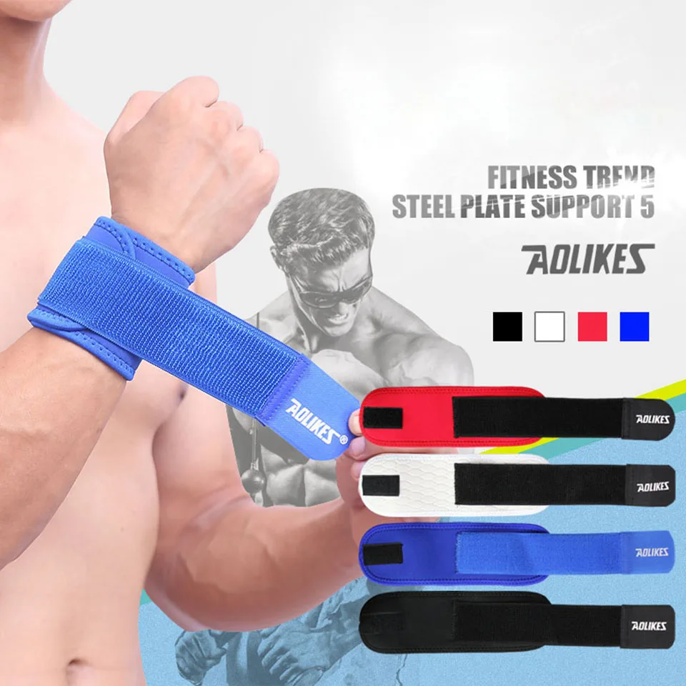 AOLIKES 1PCS Adjustable Wrist Support Brace Brand Wristband Men and