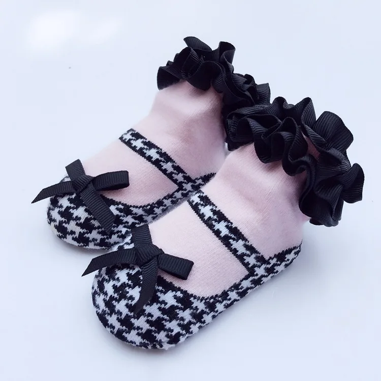 Mery/носки для младенцев, кружевные носки-тапочки принцессы с рисунком птицы Meias, тапочки Одежда для новорожденных девочек аксессуары для детей от 0 до 24 месяцев