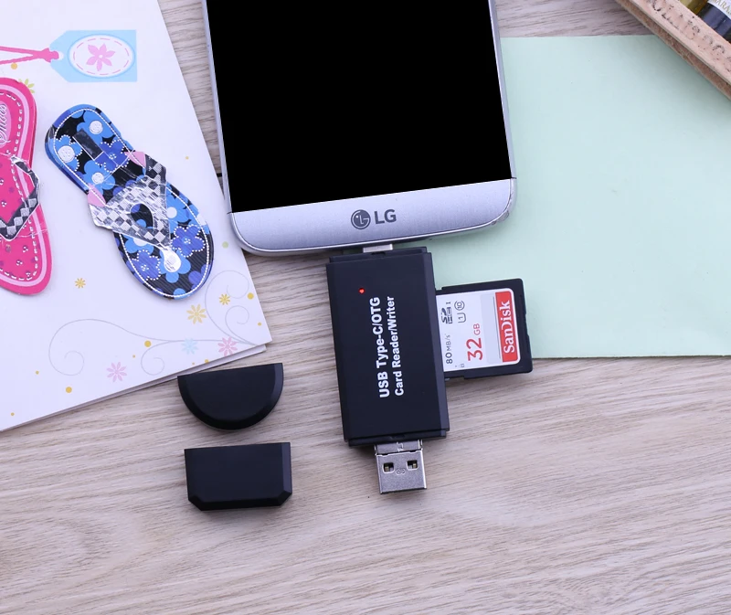 Тип C и Micro USB и USB 2,0 USB 3,0 Универсальный MicroSD TF SD SDHC Устройство чтения карт памяти для Macbook OTG Android телефоны компьютер PC