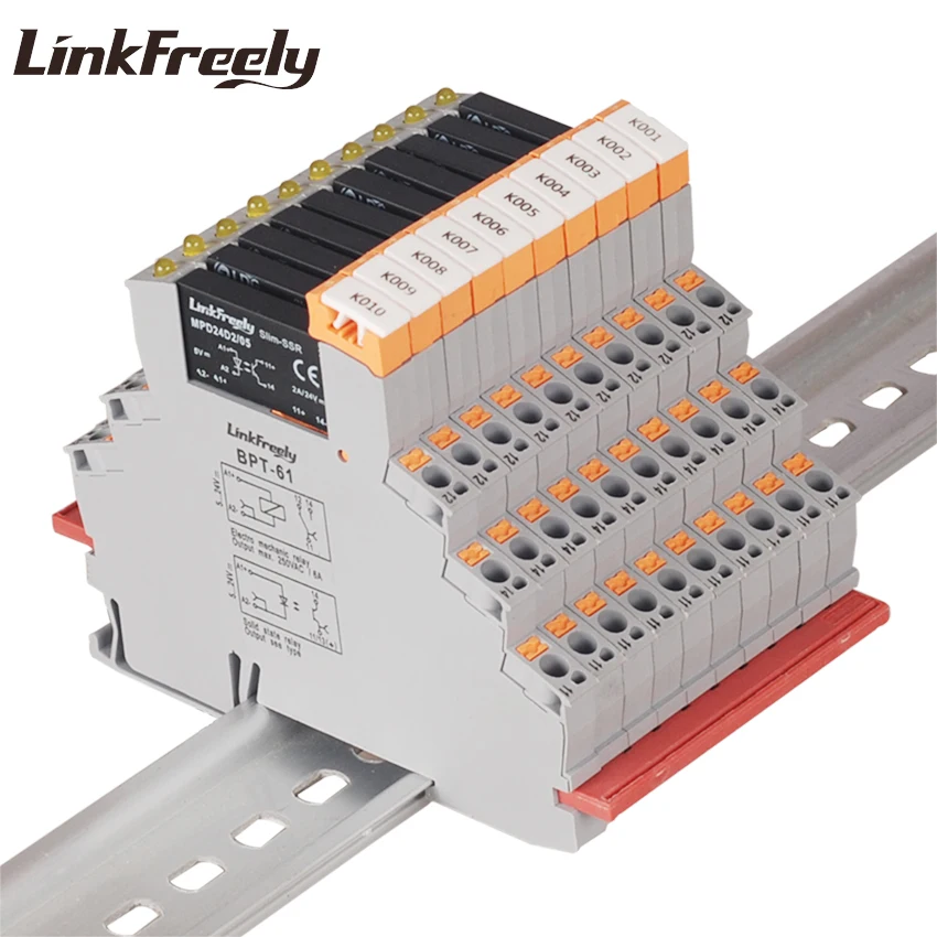 MPD24D2/05BPT Новое Бесконтактное реле постоянного тока твердотельное реле Din Rail 5VDC вход 24VDC 2A выходной разъем-в весну промышленный модуль реле напряжения