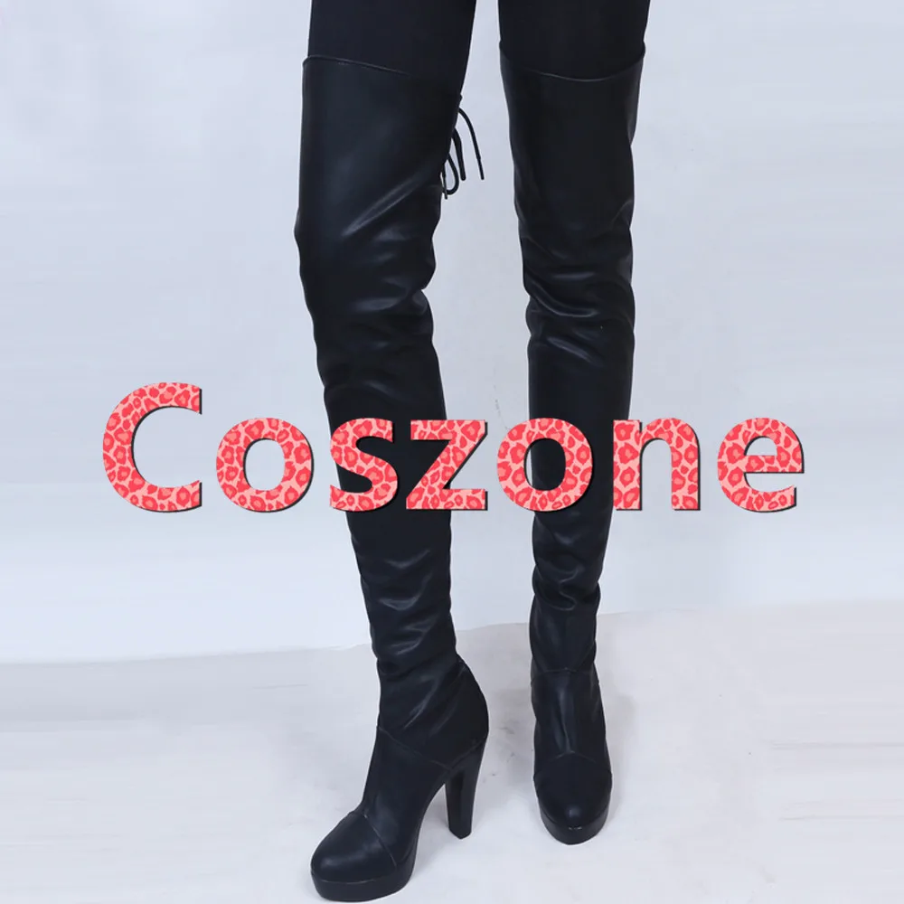 NieR Automata 2B YoRHa No.2 Type B Black Shoes Cosplay Boots  (4)