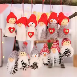 3 шт./компл. Санта Клаус подвесные рождественские украшения кукла подарок подвесная Елочная игрушка украшения дома