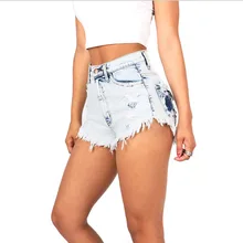 Джинсовые шорты высокого качества вымоющиеся джинсы Летняя ретро-одежда белые сексуальные Клубные шорты женские большие размеры S-2XL