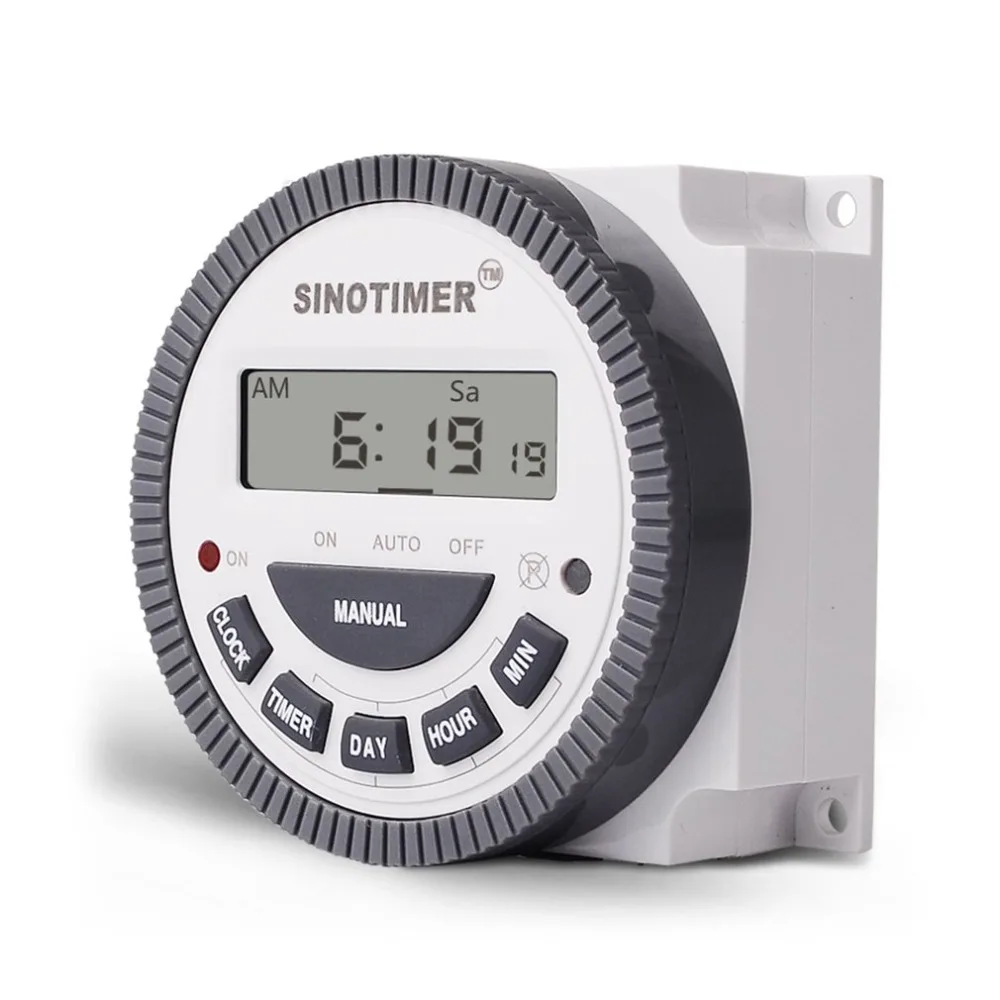 SINOTIMER 220V 10A Weekly 7 дней программируемый цифровой реле времени управление таймером