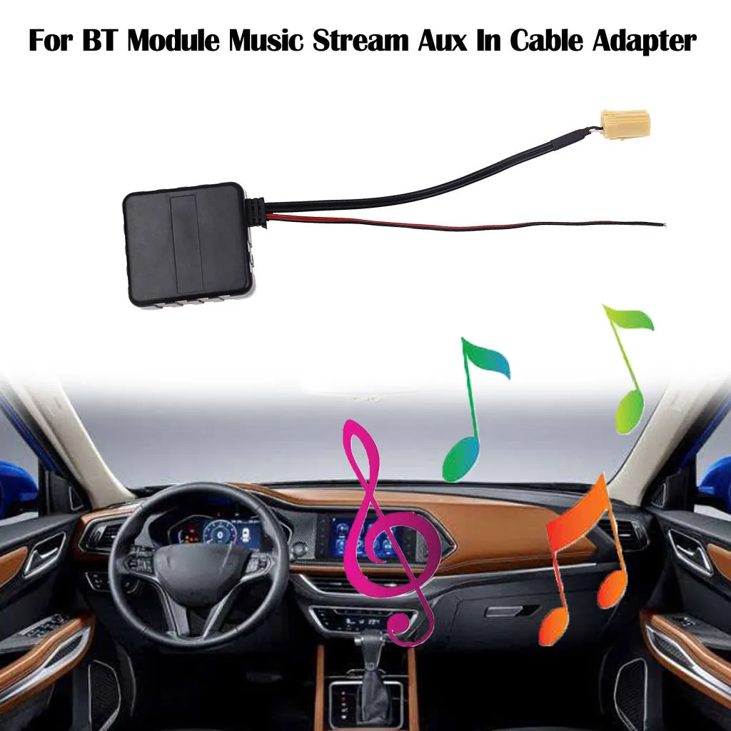 

Car Stereo 6Pin For BT Module Music Stream Aux In Cable Adapter For 451 For Alpine Pioneer Clarion navigation machines