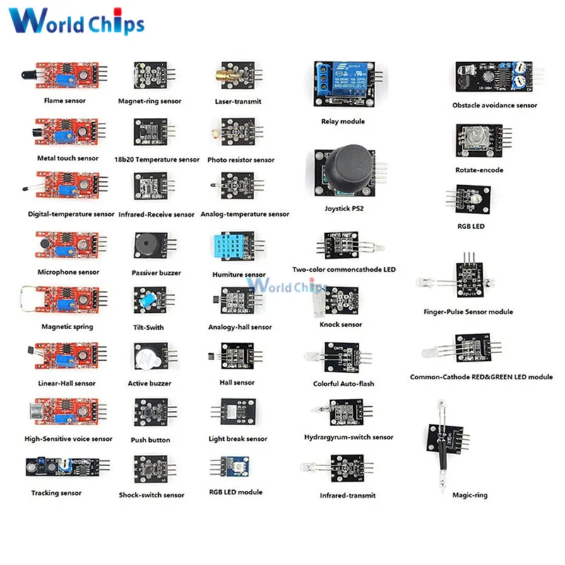 Diymore 37 в 1 комплекты сенсоров для Arduino Raspberry Pi начинающих модуль датчика обучающий костюм конечная высшее качество модуль датчика Комплект