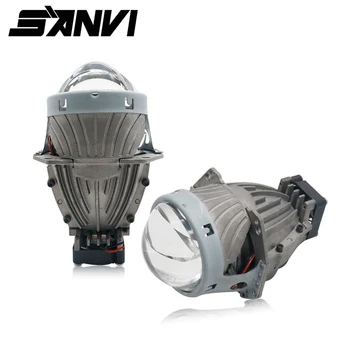 

Sanvi 3inch 35W 5500K Hi Low Beam Car Light Super Bright Bi LED Projector Lens Headlight Car Light Bulb Retrofit Kits